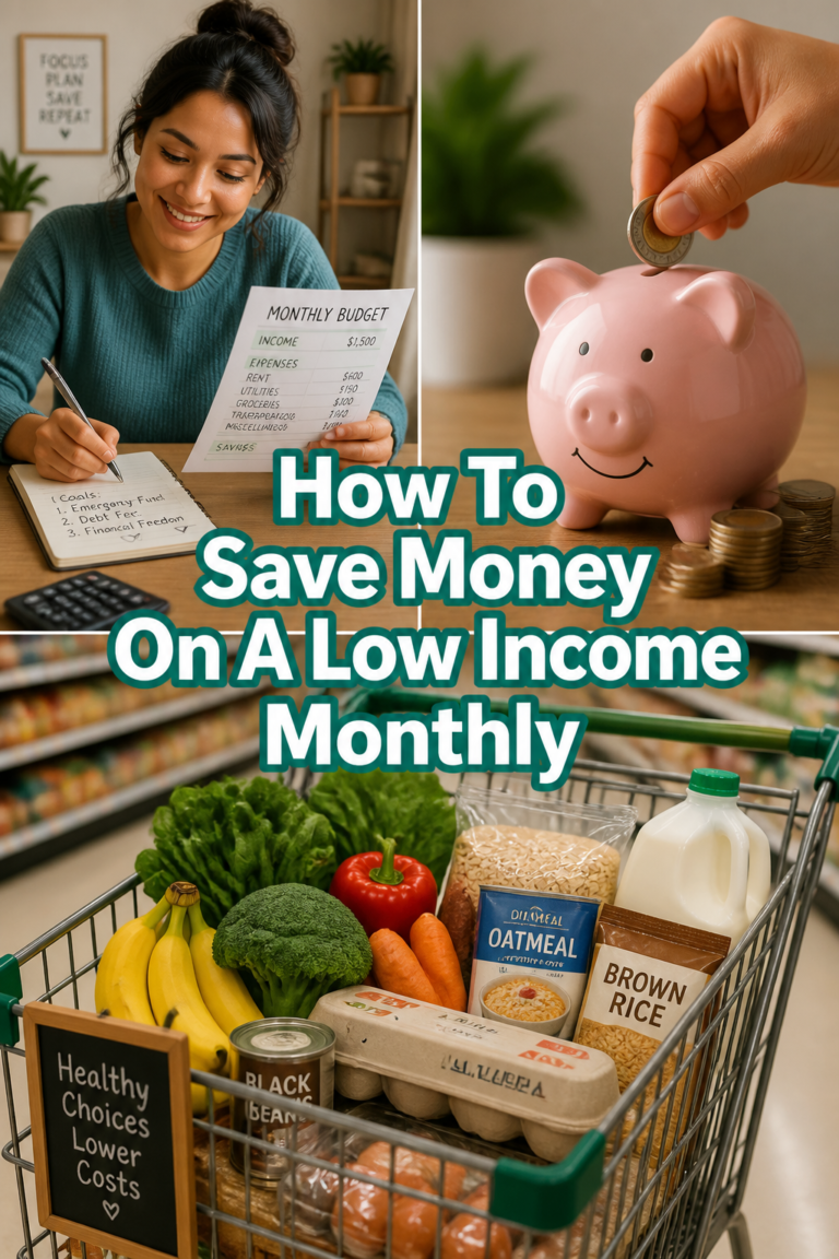💰 How To Save Money On A Low Income Monthly