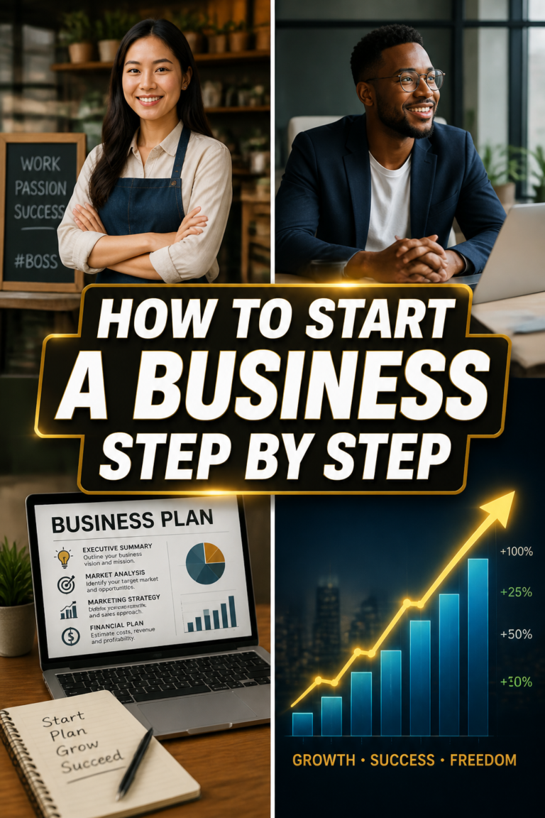 🚀 How To Start A Business Step By Step