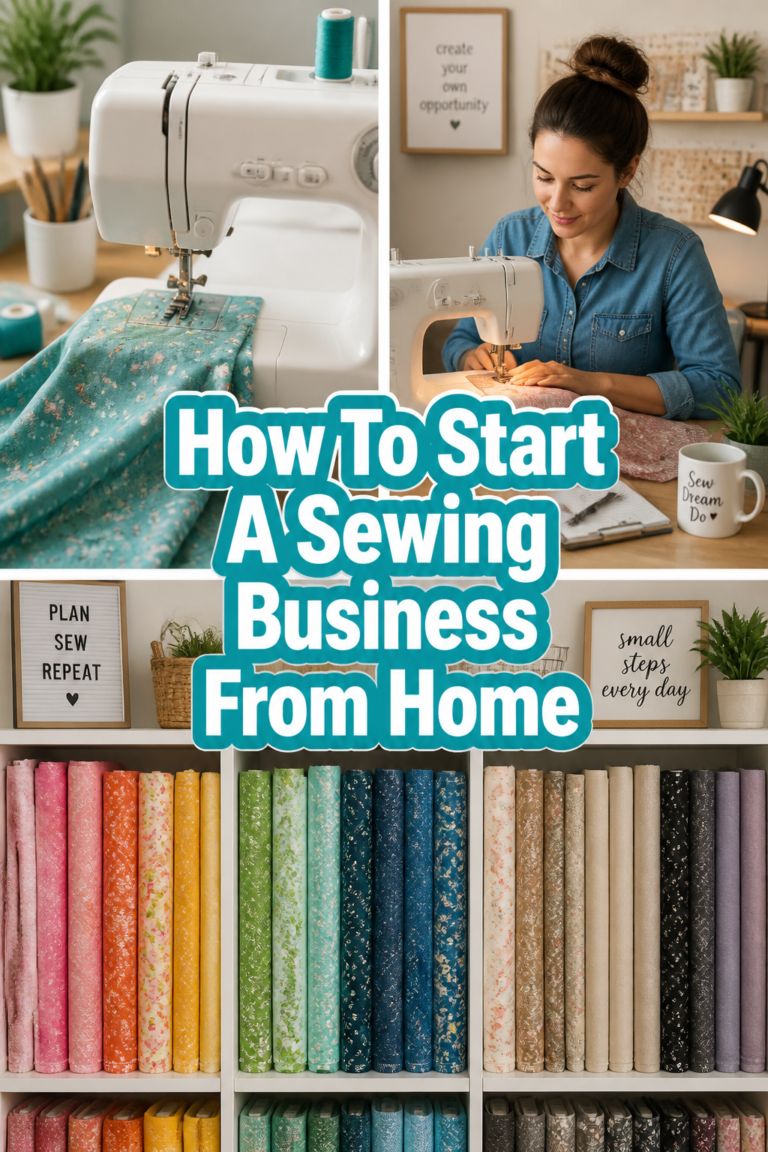 🧵 How To Start A Sewing Business From Home