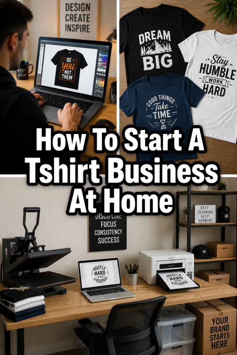 👕 How To Start A Tshirt Business At Home