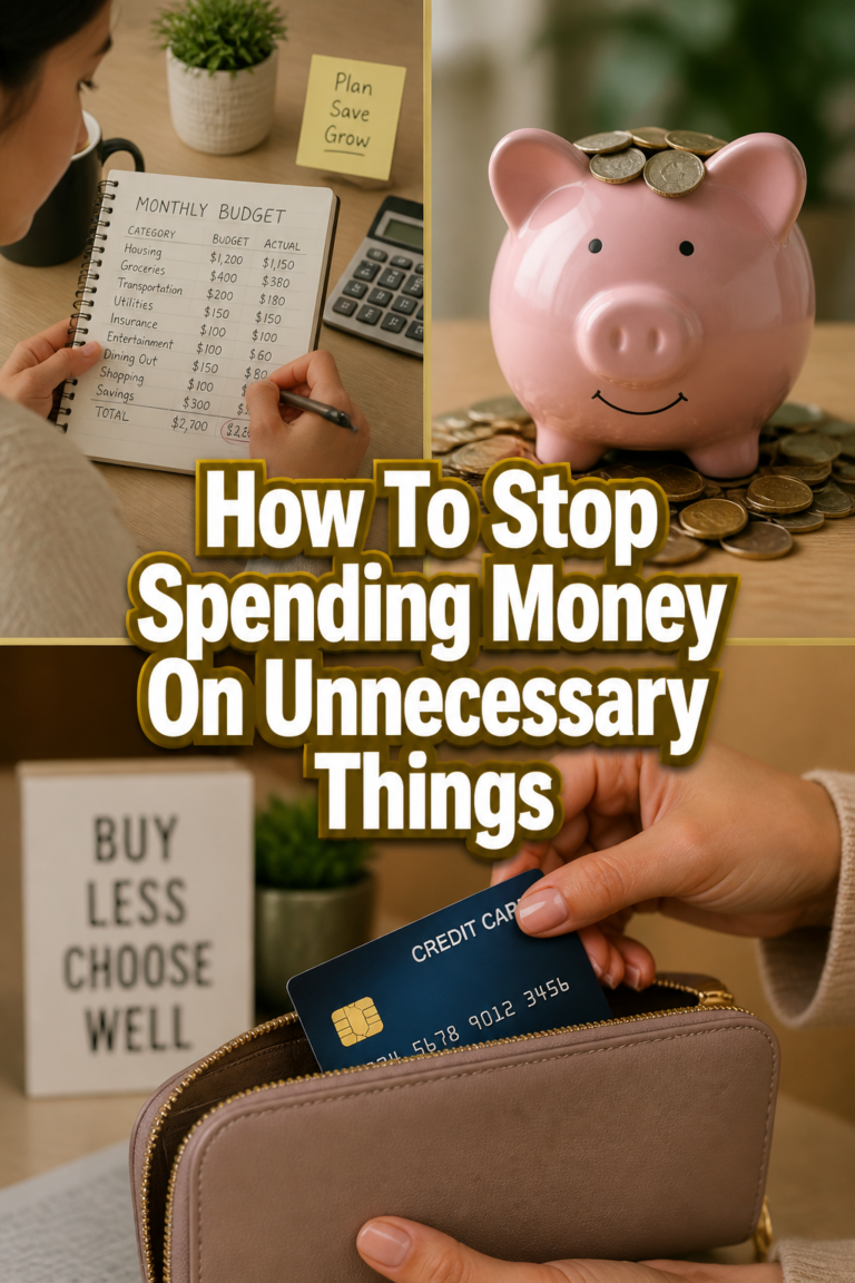 💸 How To Stop Spending Money On Unnecessary Things